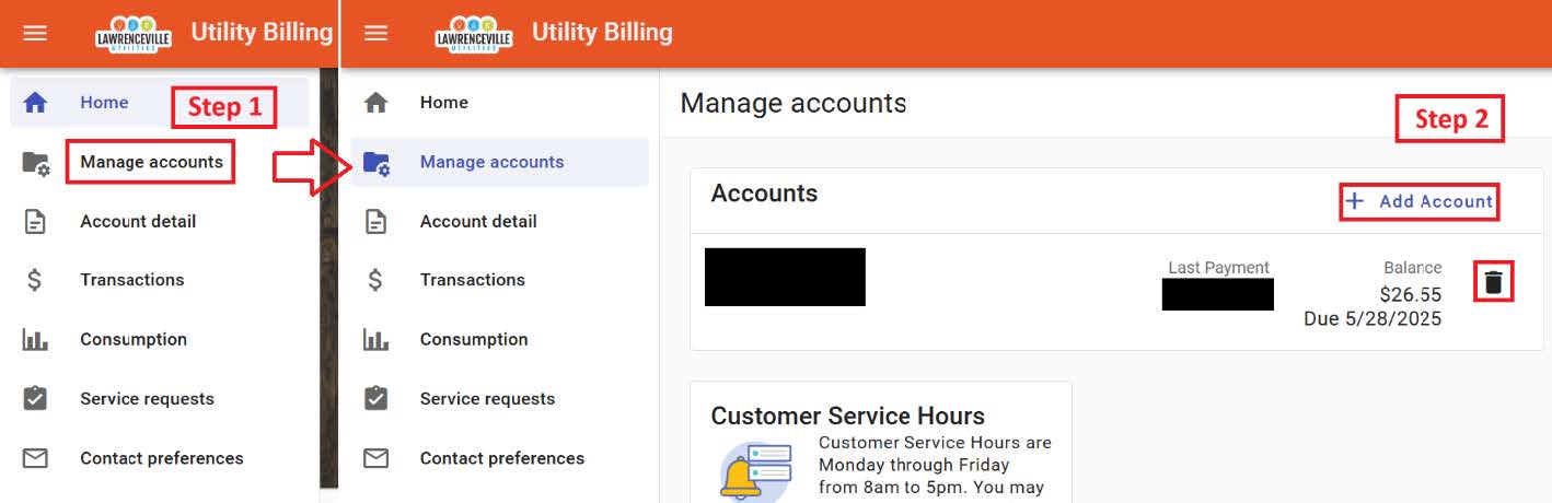 Utility Access Customer Guide - How to link multiple accounts or delete linked accounts
